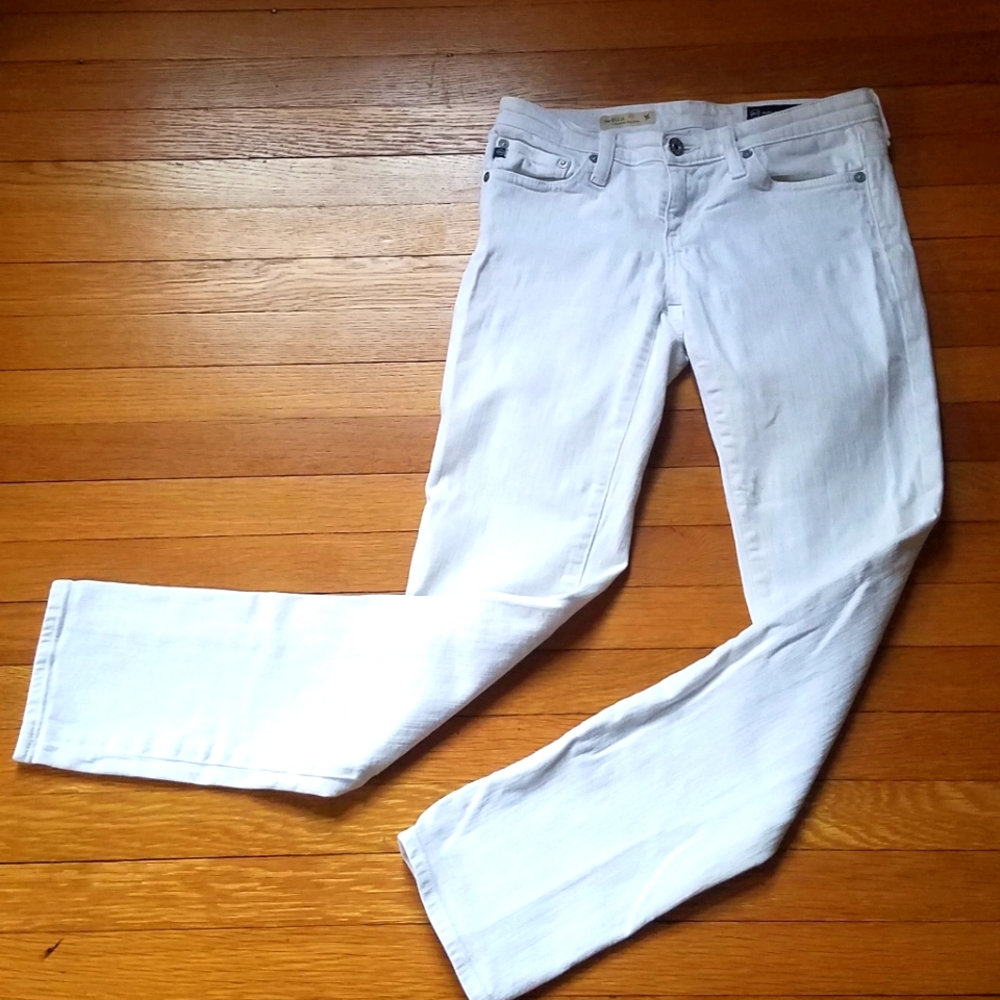 Adriana Goldschmied The stilt white jeans.